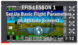EFIS - Lesson 1, Set Up Basic Flight Parameters On Attitude Screen 1
