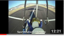 Lake Tahoe Flight: Part 3, Trike Flight Takeoff, Patterns At Carson And Practice Landings